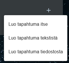 Lisää tapahtuma