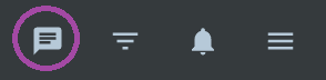 Chat icon in the main menu