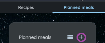 Add a Meal Plan